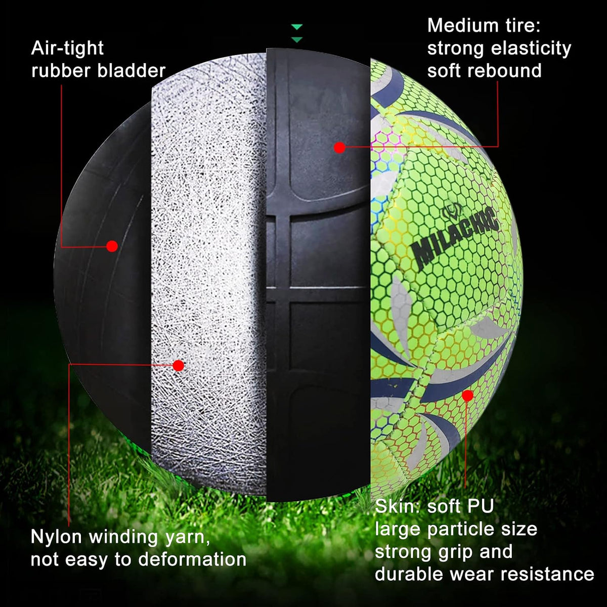 GLOW IN THE DARK FOOTBALL
