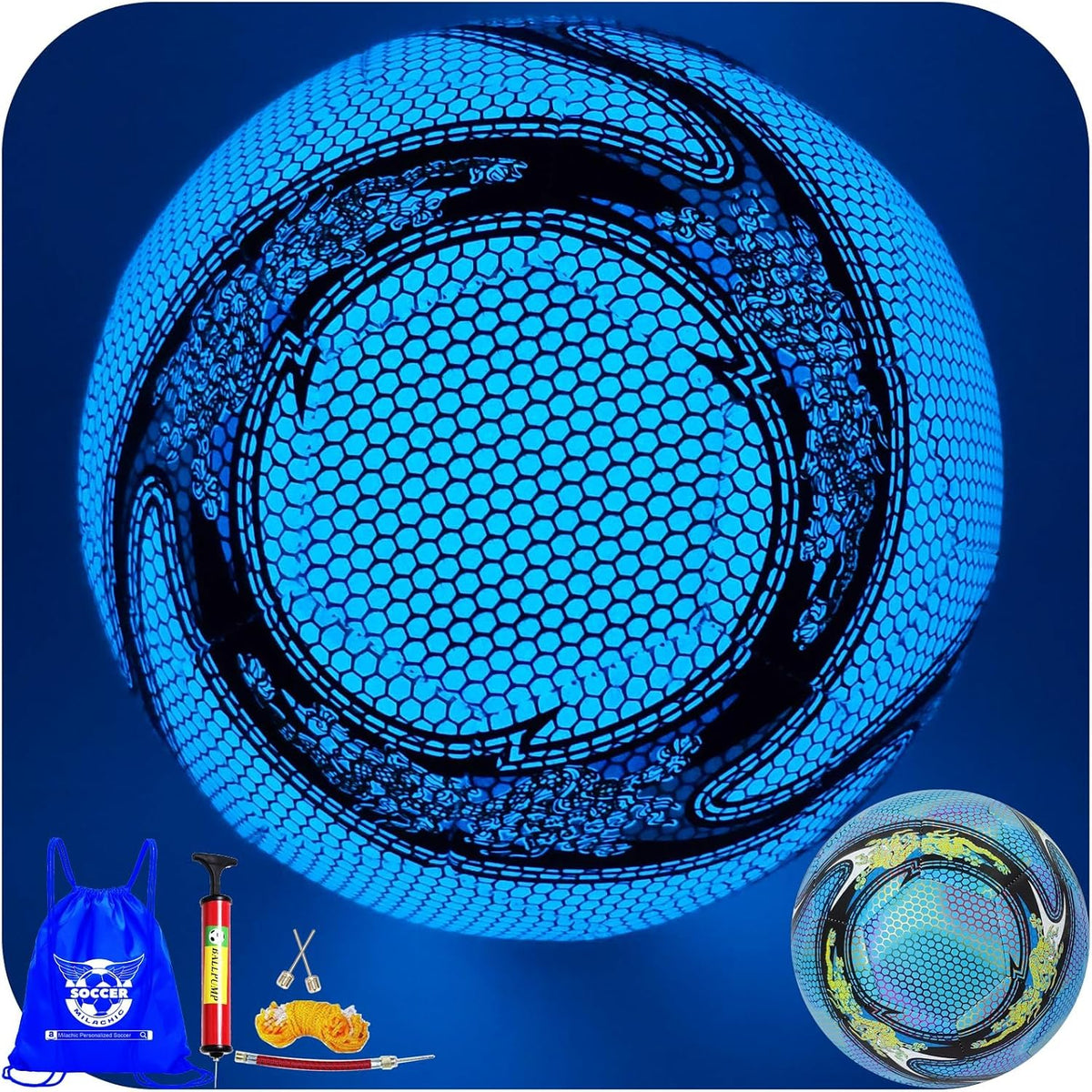 GLOW IN THE DARK FOOTBALL