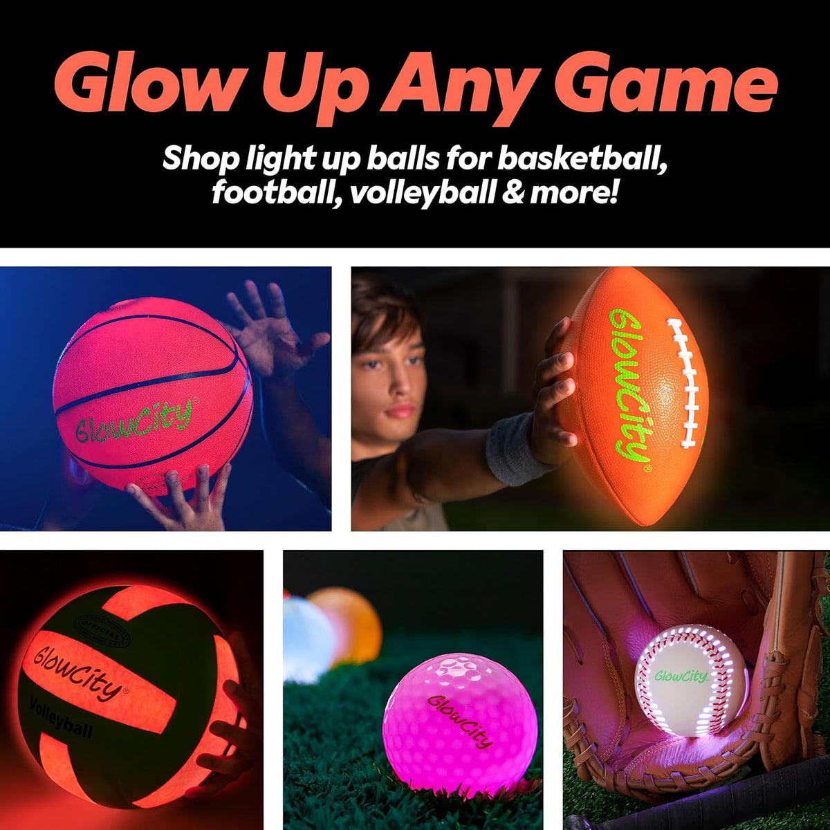 GLOW IN THE DARK FOOTBALL