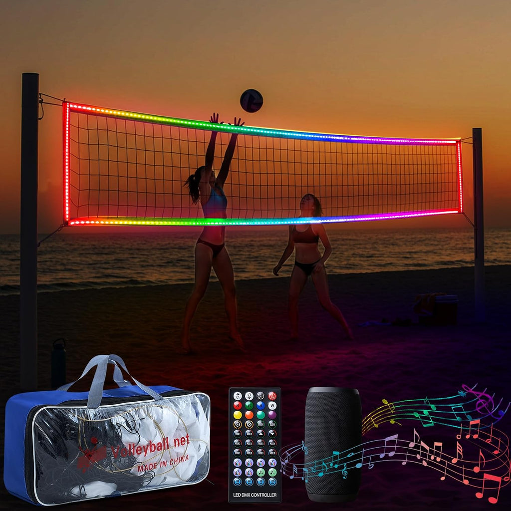 GLOW IN THE DARK VOLLEYBALL NET