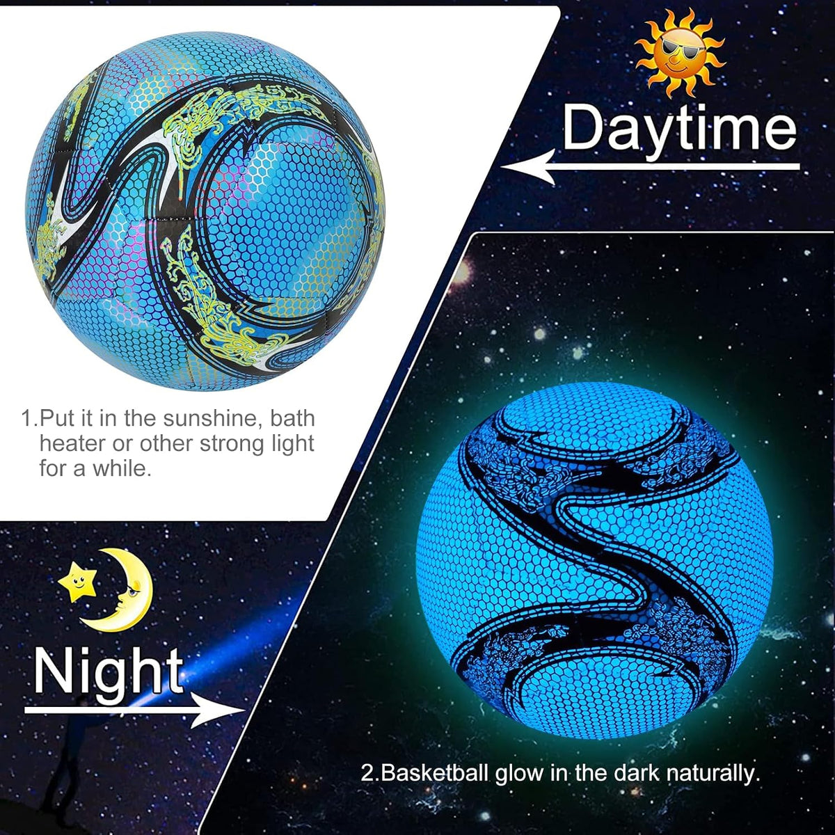 GLOW IN THE DARK FOOTBALL