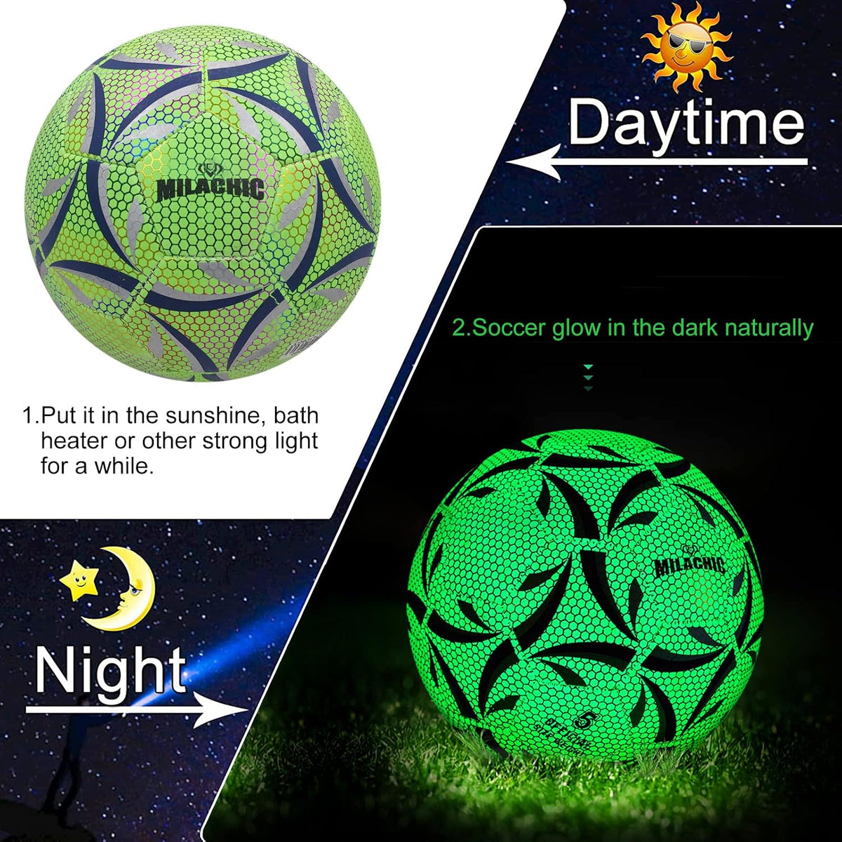 GLOW IN THE DARK FOOTBALL
